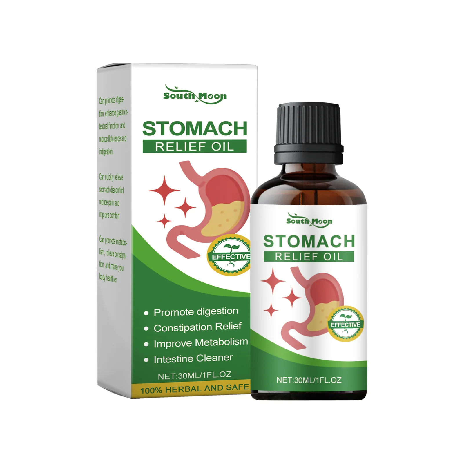 Constipation Treatment Oil Promote Digestion Health Relieve Bloating Diarrhea Improve Stomach Discomfort Flatulence Relief Care