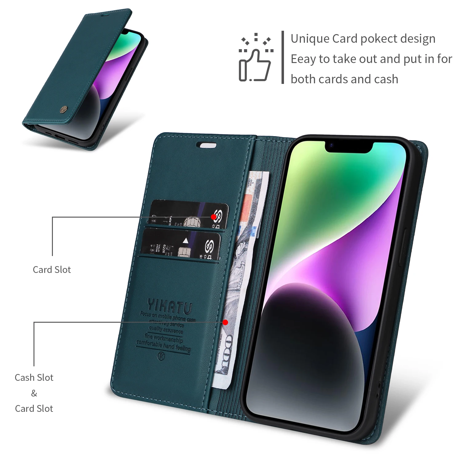 Leather Wallet Phone Cover