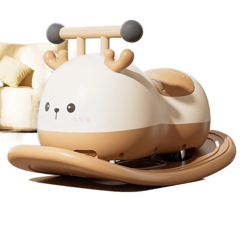 Macchina giocattolo a forma di arachide che si muove per bambini di età compresa tra 1 e 3 anni, macchina scorrevole, auto a dondolo 2 in 1, antiribaltamento, in vendita nel 2025._voghion.com