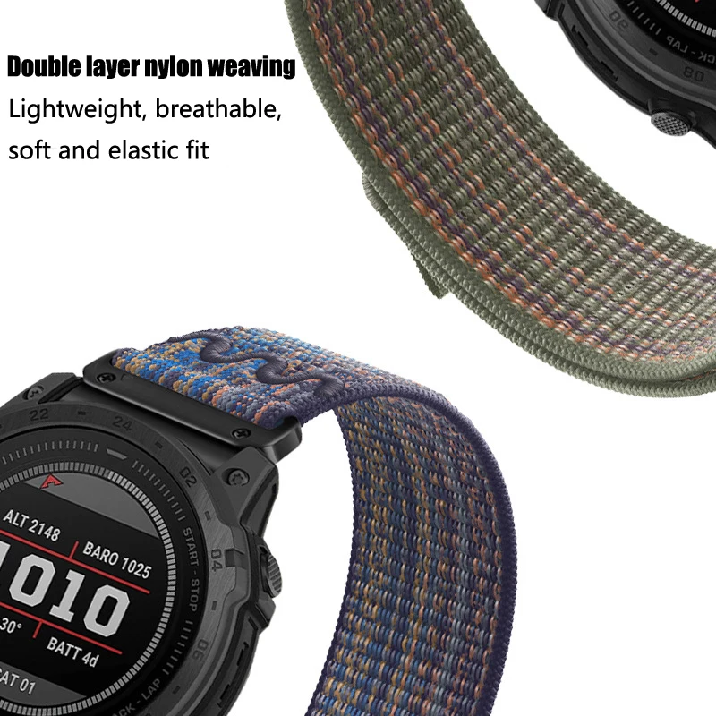 Nylon QuickFit Strap, 22mm/26mm, Universal Fit Smartwatch Bracelet