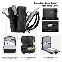 Mark Ryden Expandable Men Backpack Wholesale 40 litre Fits 17 inch Laptop USB Recharging Business Travel Bag 2