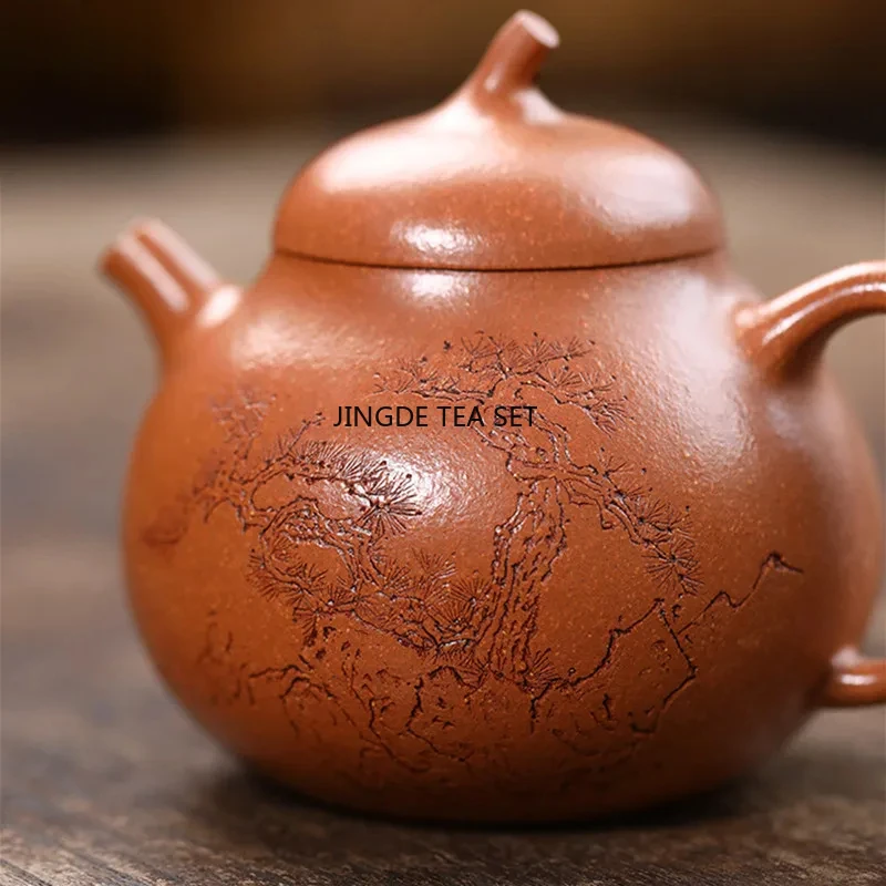 170ml Yixing Yixing purple clay teapot raw ore section mud handmade high-end kung fu tea set