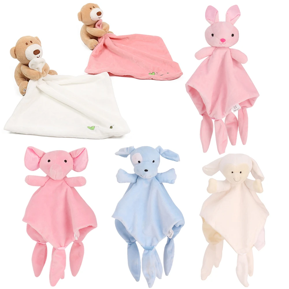 

Newborn Baby Plush Toys Stuffed Bear Blanket Baby Comforter Toys Infant Sleeping Towel Soothe Appease Towels Baby Toys Xmas Gift