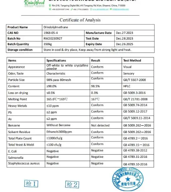 CAS 1968-05-4 3'-Diindolylmethane Powder DIM Diindolylmethane powder