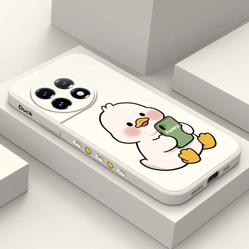 Adorable Duck Liquid Silicone Phone Case