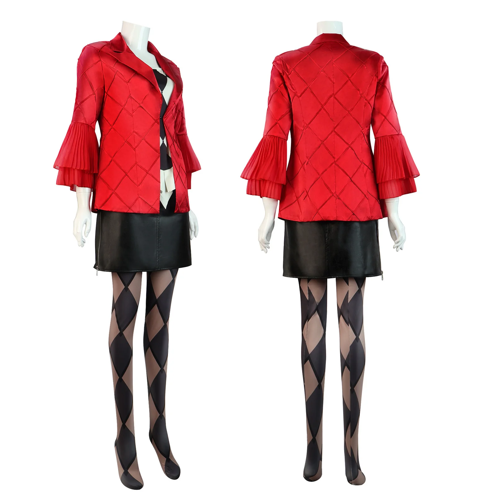 

Quinn Quinzel Sexy lingerie Cosplay Costume Outfits Halloween Carnival Party Women Red Suit