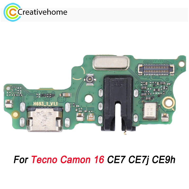 

Charging Port Board For Tecno Camon 16 CE7 CE7j CE9h Phone Repair Parts Replacement