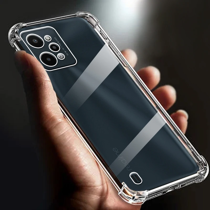

Thickened Airbag Shockproof Clear Soft Tpu Phone Case For Realme C31 case 4G Transparent Back Cover 6.5" RMX3501 Funda cases