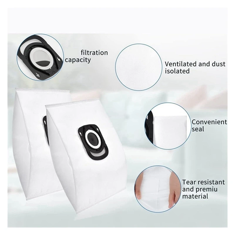 12PCS Accessories Kit Dust Bag For Rowenta ZR200520 ZR200540 ZR200720 Vacuum Cleaner Accessories Dirty Bag