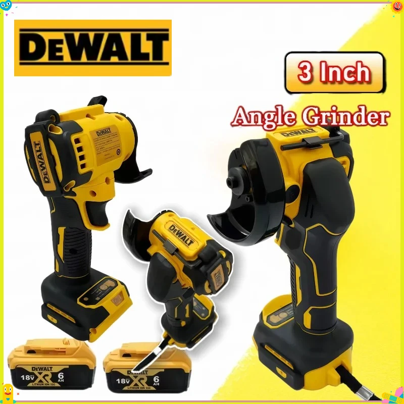 DeWALT 미니 3인치 앵글 그라인더 연마 연삭기 20V/18V 배터리용 전기 절단 전동 공구