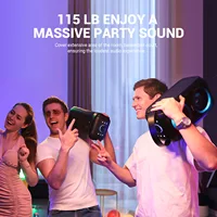 W-KING 80W RMS Party Portable Speakers Bluetooth Wireless Boombox/4 Drivers(2*4.04'' Woofer), Huge 105dB Sound Large Speaker - Image 2