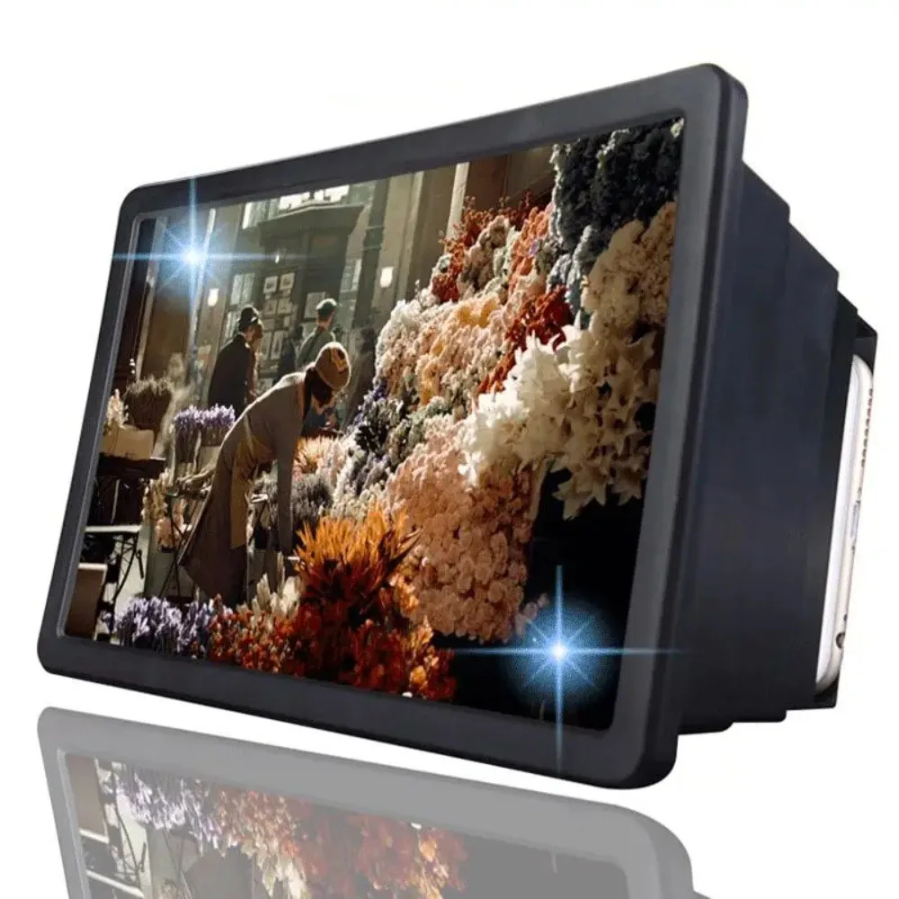Mobile Phone Screen Magnifier Universal 3D Enlarger Amplifier Projector Bracket Desktop Holder Stand for Phone