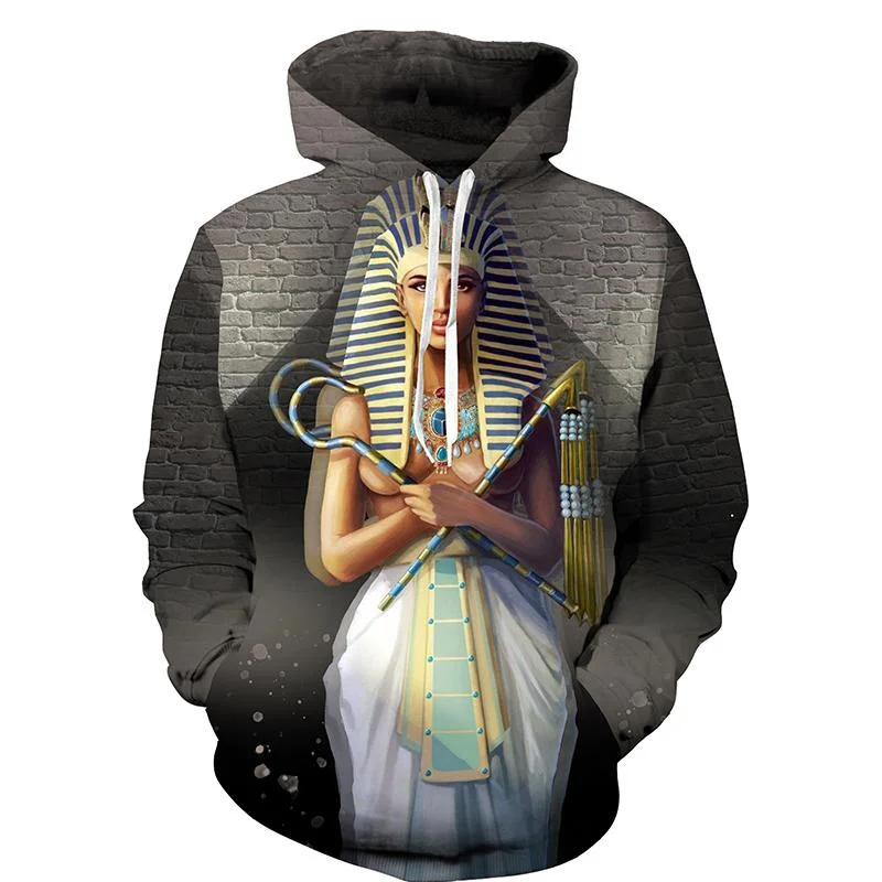 Sudadera con capucha con gráfico del ojo de Horus del Antiguo Egipto para hombre, sudadera con símbolo egipcio impreso en 3D, sudadera informal, sudadera con capucha unisex de manga larga