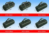 Sac de rangement d'outils Durable, organisateur d'outils de quincaillerie de grande capacité, sac à main Portable en toile épaisse pour Kit d'outils de réparation automobile 6