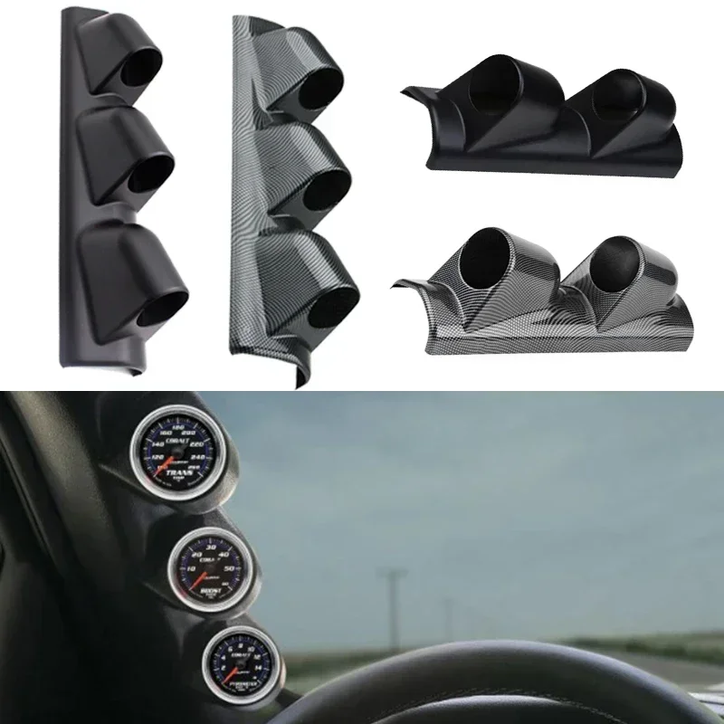 Universal Gauge Cup Car Meters Mount Holder 2 inch 52mm Gauge Pod 2/3 Hole Left Hand Drive A-Pillar Meter Pod car meters holder