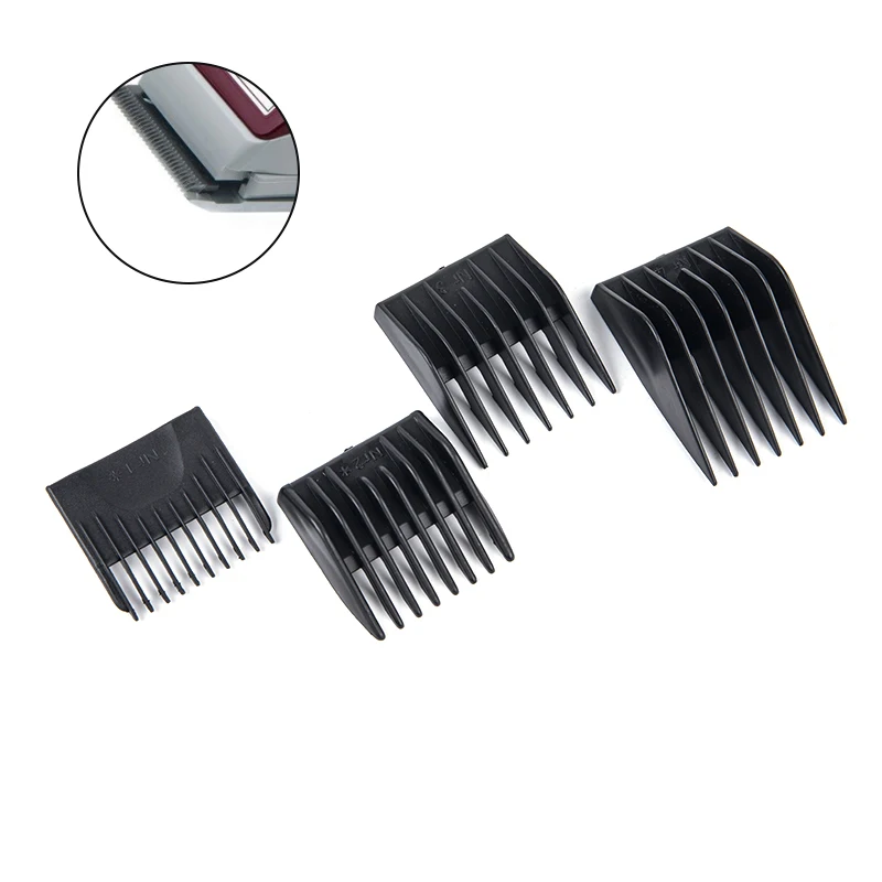 4pcs Barber Hair Clipper Limit Comb Replacement Guide Comb For 1400 Series