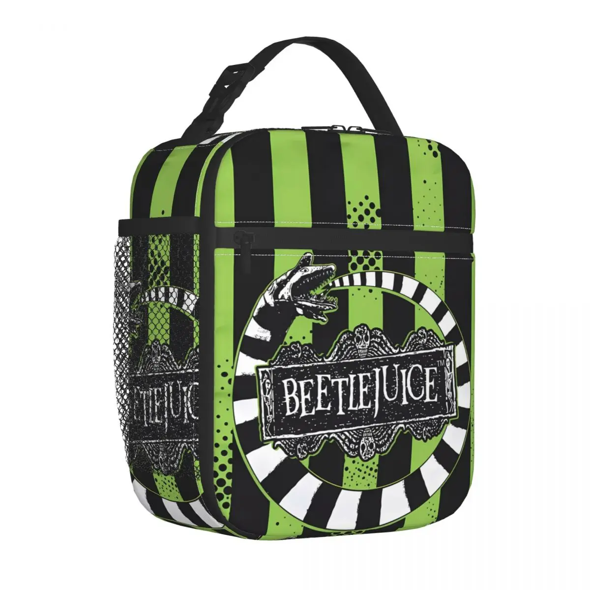 

Изолированный Ланч-бокс от Beetlejuice, Портативный Ланч-бокс на молнии, сумка-холодильник для пикника из фильма «ужас» Тима Бертона, термальные ланч-пакеты
