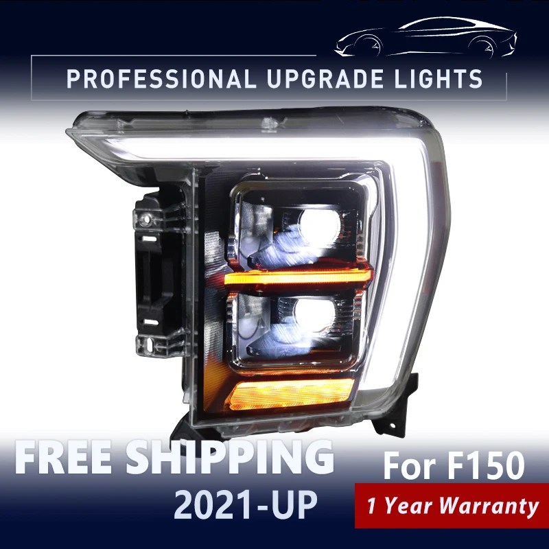 

for Ford F-150 XLT LED Headlights 2021 20212023 F150 Head Lamp DRL With Start Up Animation Sequential Indicator