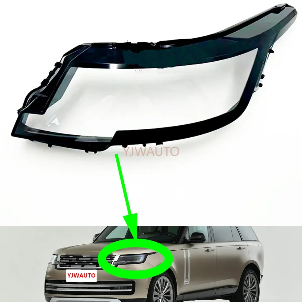 

Крышка фары для Land Rover Range Rover 2023 Автомобильная фара Объектив Стекло Замена Передняя лампа абажур автомобильный корпус