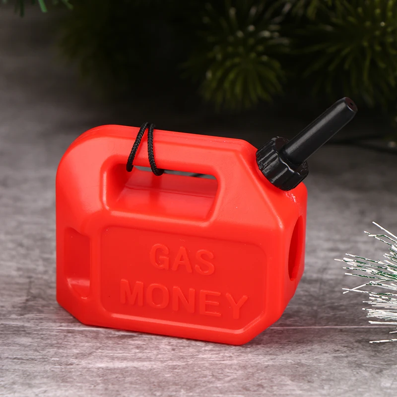 1PC Christmas Gas Can Ornament With Money Pendant Gas Can Christmas Ornament Funny Money Holder For XMAS Tree Holiday Decor