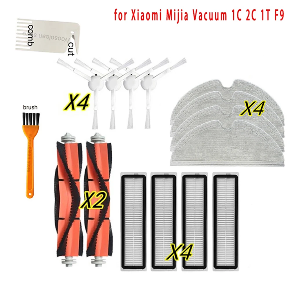 

Hepa Filter Main Side Brush Mop Cloth for Xiaomi Mijia 1C 1T Mi Robot Vacuum Mop Dreame F9 Robotic Vacuum Cleaner Accessories