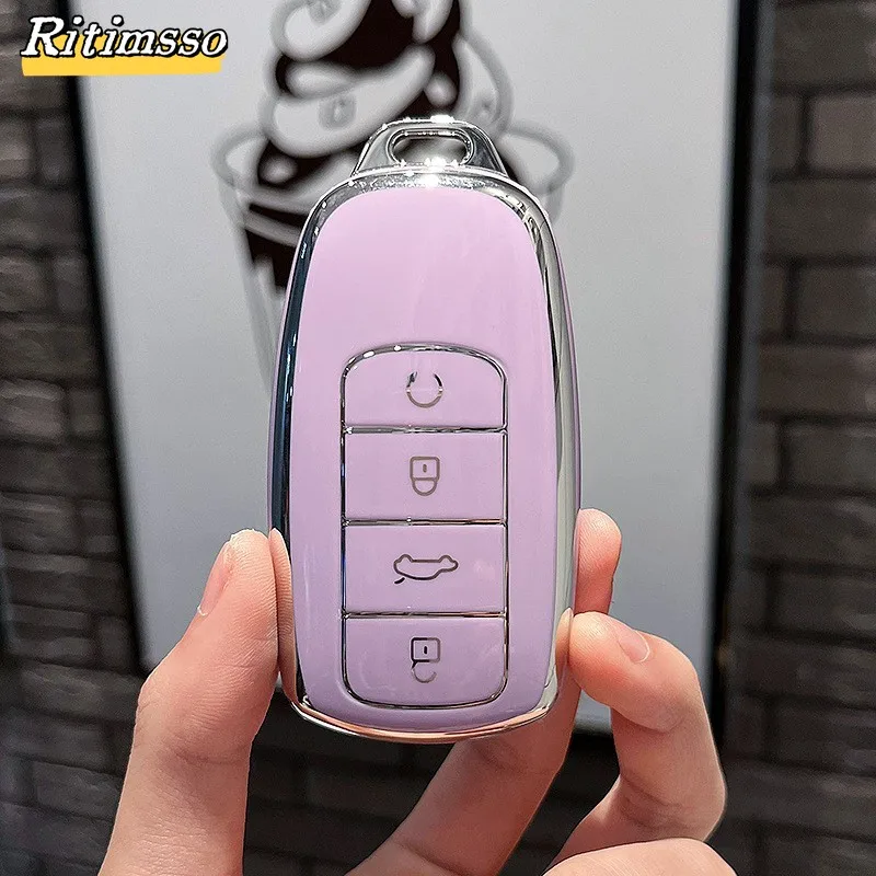 Key Case Cover Fashion TPU Car Key Case Cover Chery Tiggo 8 Pro Tiggo 8plus 5 Plus 7pro Omoda 5 Car Key Protector Shell Fob Accessories