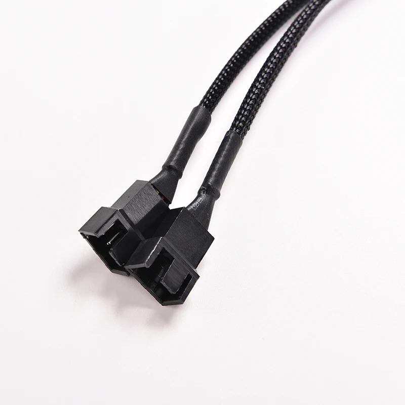 Adapter Power Cable 4 Pin PWM Splitter Cable 4Pin PWM Female To 3/4 Pin PWM Adapter Cable For Computer CPU Case Fan Sleeved