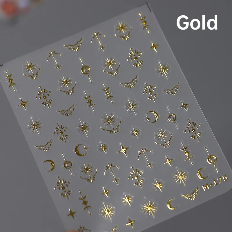 Elegant Starlight Glitter Rhinestone Nail Art Stickers
