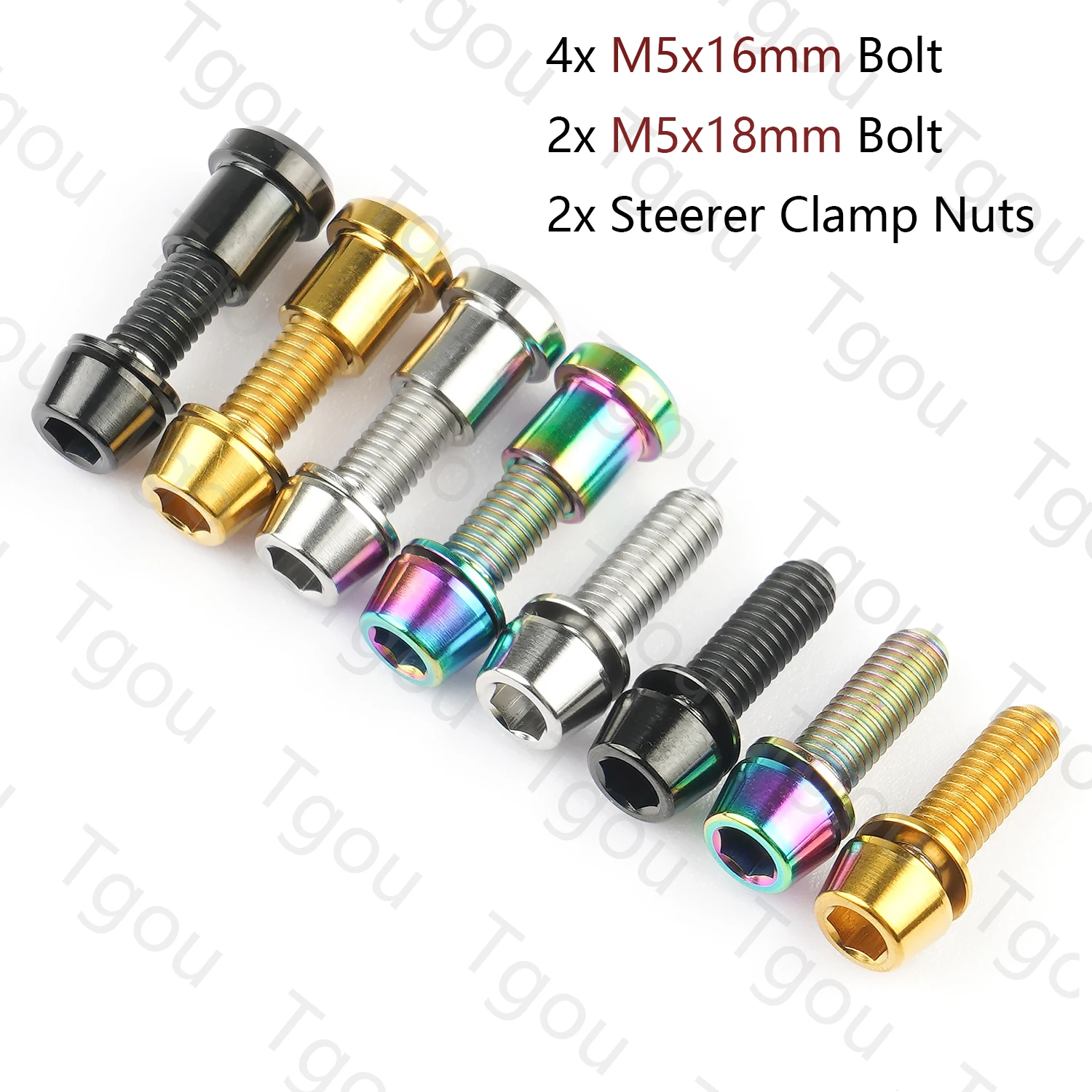 Tgou Titanium M5X16/18Mm Blot Per 3T Arx Ltd Mountain/Road Bike Ti Viti Kit Di Aggiornamento
