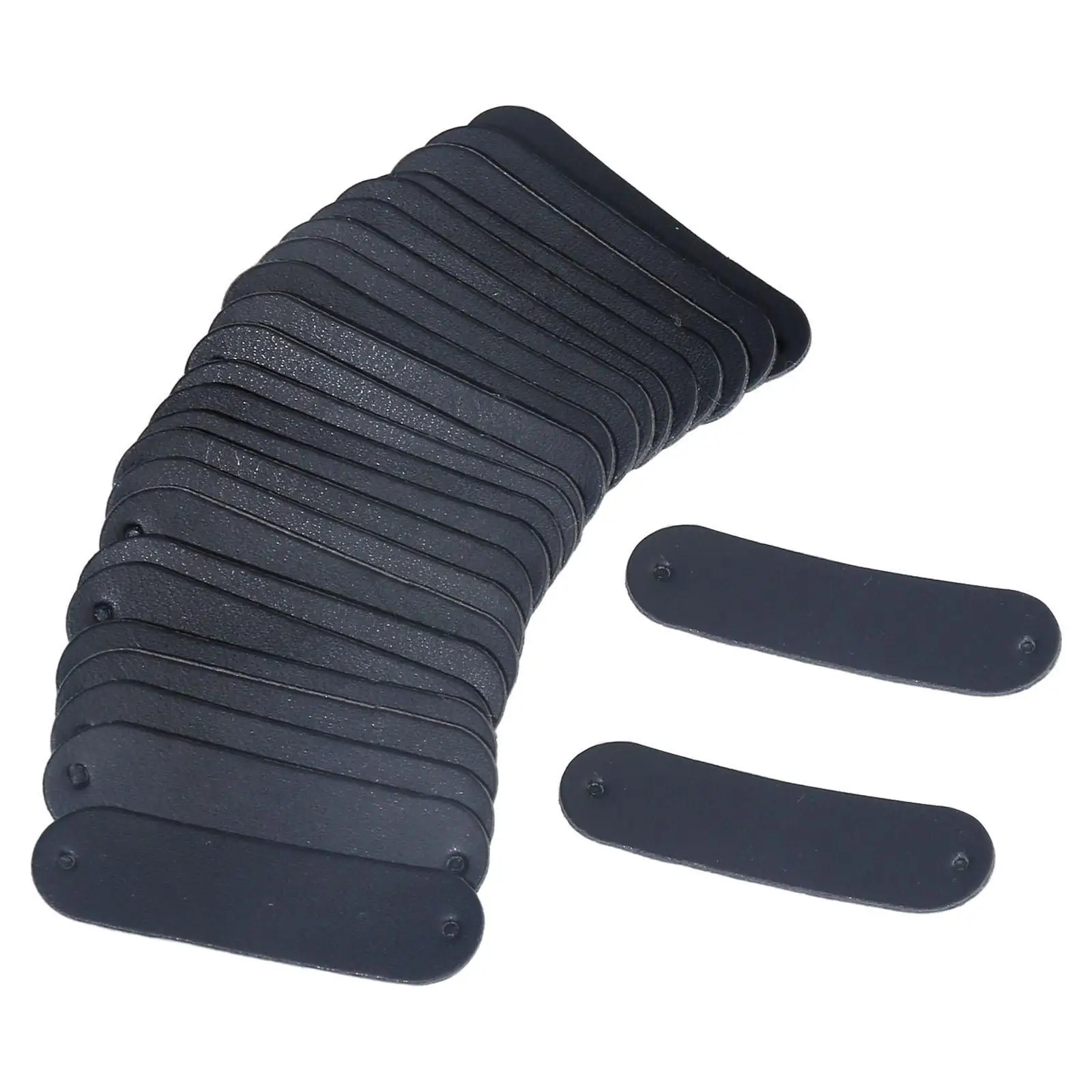 빈 의류 태그 DIY 수제 장식 라벨, 크로셰 아이템, 모자, 블랙, 100 개