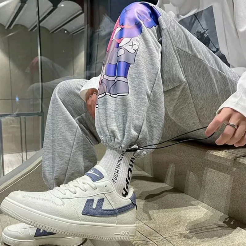 Men Pants Oversized Sports Pant Fashion Trend Fashionstyle Cartoon kwas Printed Long Pants Casual Sweatpants Plus Size M-8XL 4
