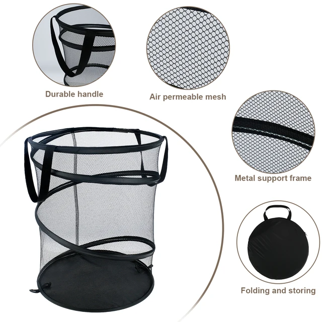 A Pop-Up Mosoda Akadályozza Nagy Kapacitású Összecsukható Mosókosár-Helyet, Megtakarítva Piszkos Ruhák Tároló Szervezőjét Fogantyúval És - Image 5