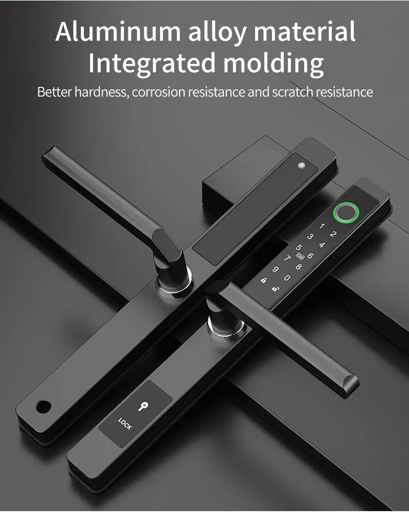 Waterproof Sliding Door Smart Lock TTLock App Fingerprint Digital Code RFID Card