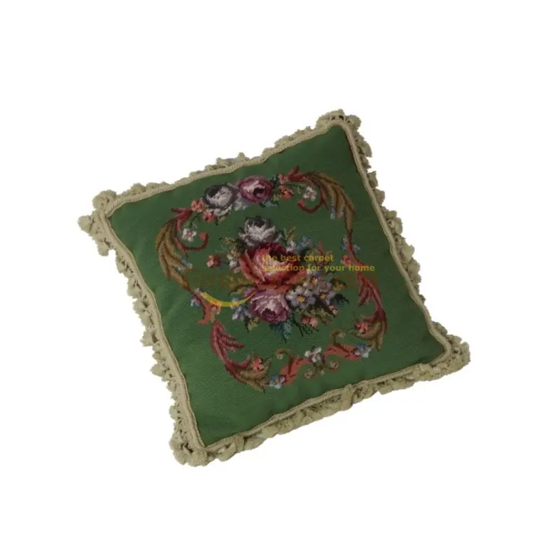 

National woven pillows needlepoint retro baroque soft outfit floss pillow high-density American living room