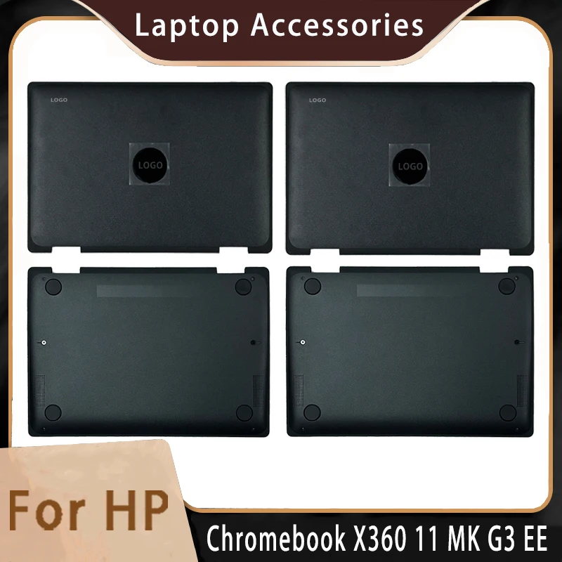 

Новинка для HP Chromebook X360 11 MK G3 EE; Заменяемые аксессуары для ноутбуков, задняя крышка ЖК/Нижняя с логотипом M49322-001