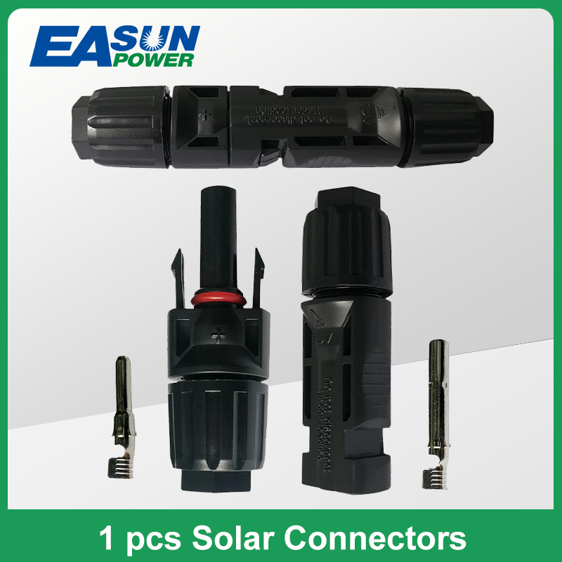 1 Pair Solar Connectors Solar Panel Connector 30A 1000V Male + Female IP67 for Solar cable