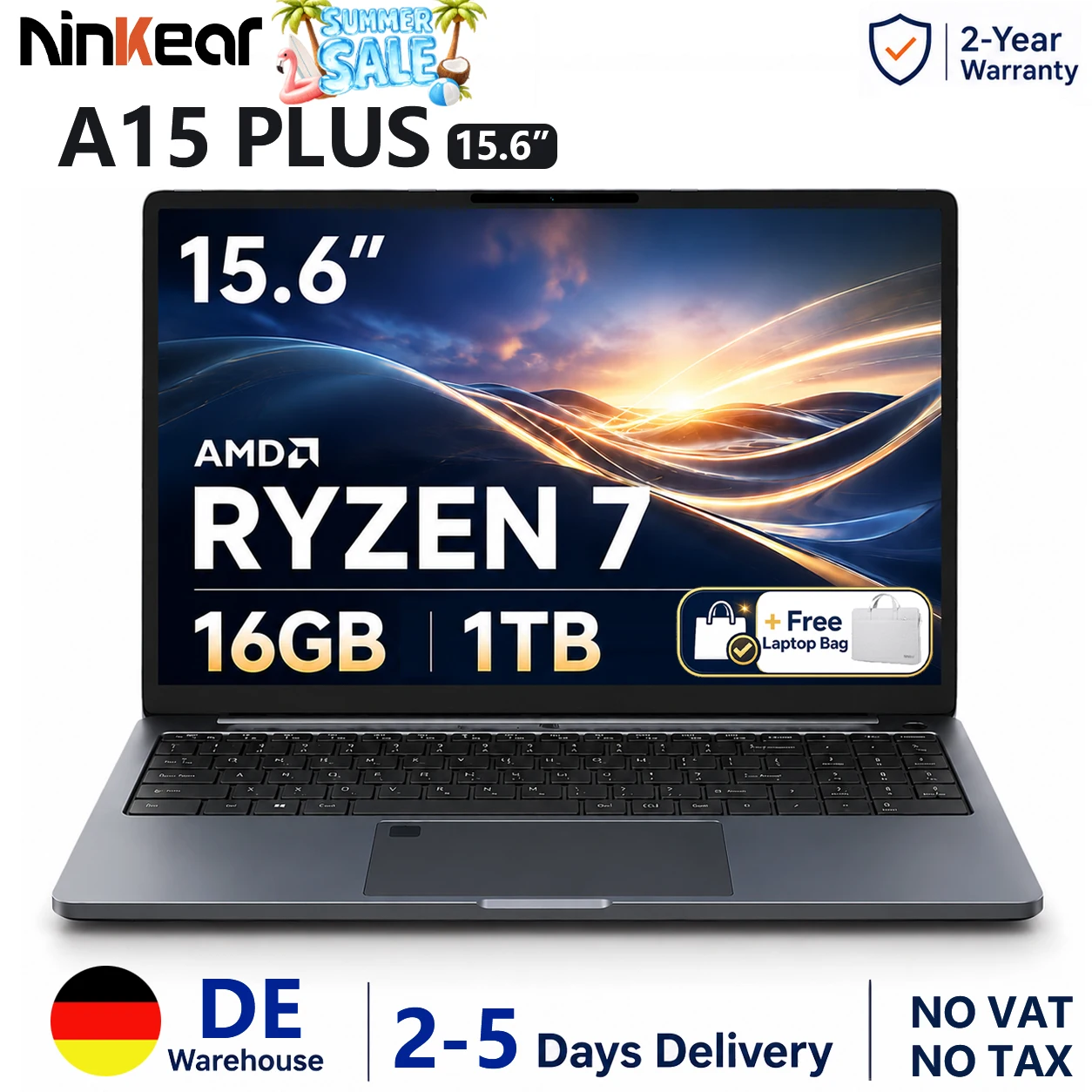 Laptop Ninkear A15 PLUS z EU za $365.93 / ~1367zł