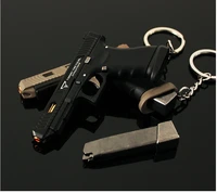Semi Alloy 1:3 G34 TTI Pistol Keychain Mini Gun Model Assemble Disassemble Toy Gun Jedi Survival Weapon for Adult Kids Gift 1