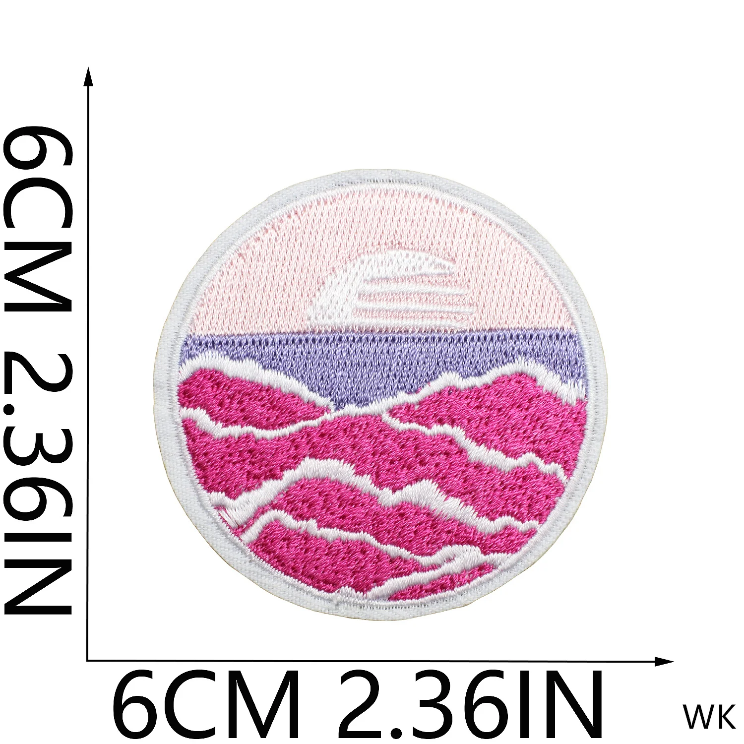 10 Pcs Costal Beach Time 수 놓은 패치 철 바느질 의류 모자 가방 신발 수리 재료 전화 선물 상자 장식 DIY 액세서리