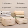 1PCS Multi-size Clothes Storage Bag Organizer With Handle For Blankets Bedding Foldable With Zipper Storage Bag 5