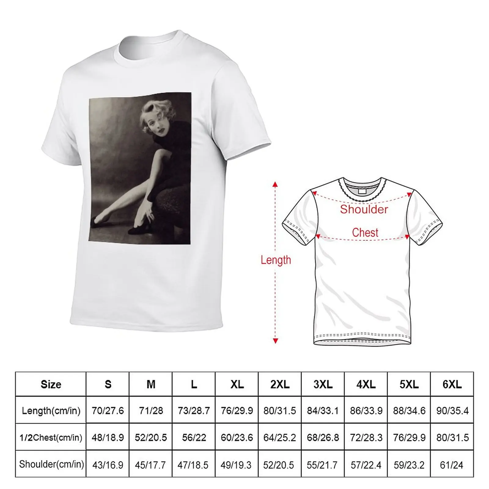 New Marlene Dietrich T-Shirt sports fan t-shirts black t shirts t shirts for men cotton