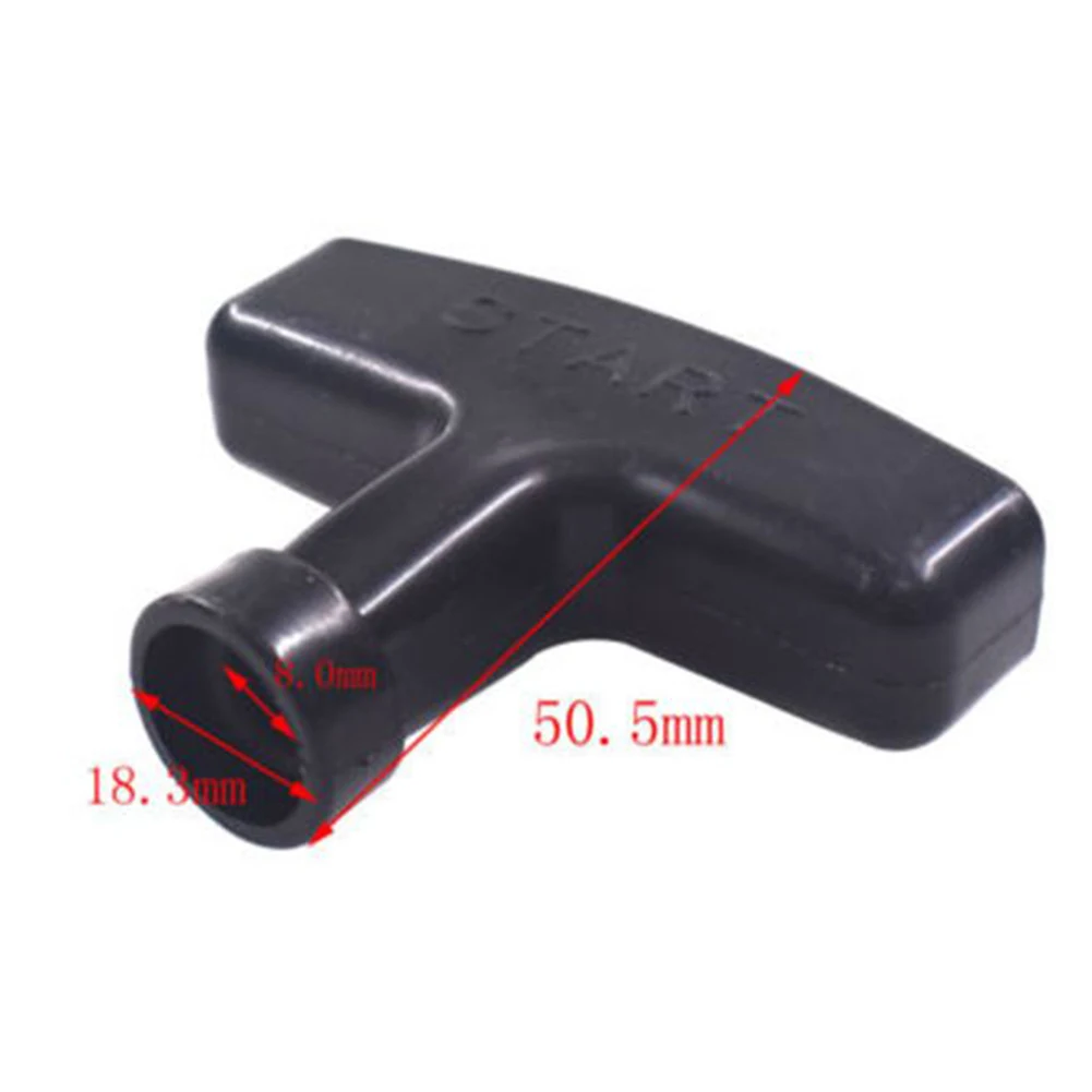 2pcs Pull Start Recoil Handle Black For Honda GX200 GX240 GX270 GX340 GX390 Engine Lawn Mower Generator Starter Handle