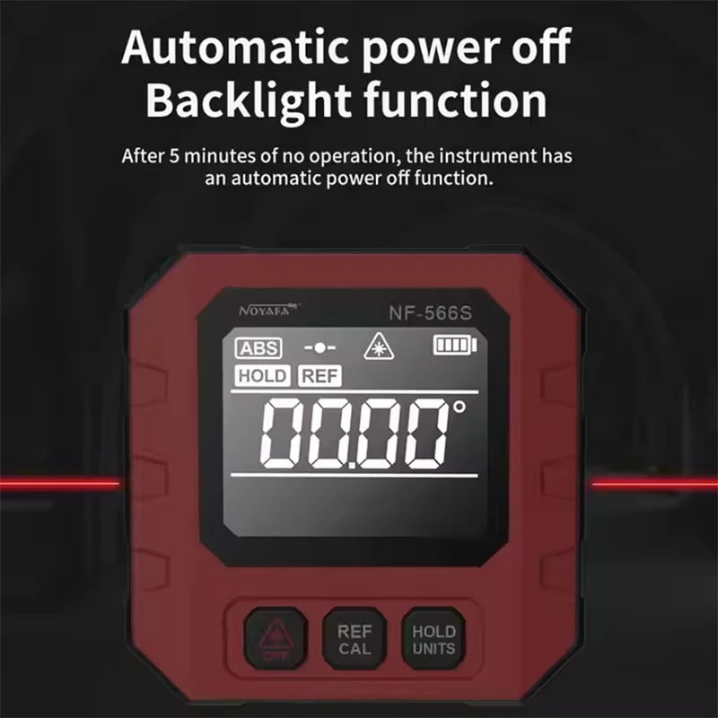 NOYAFA NF-566S Digital Inclinometer Angle Protractor Mini Magnetic Spirit Level Precision Measurement Angle Gauge with Backlight digital angle protractor digital inclinometer