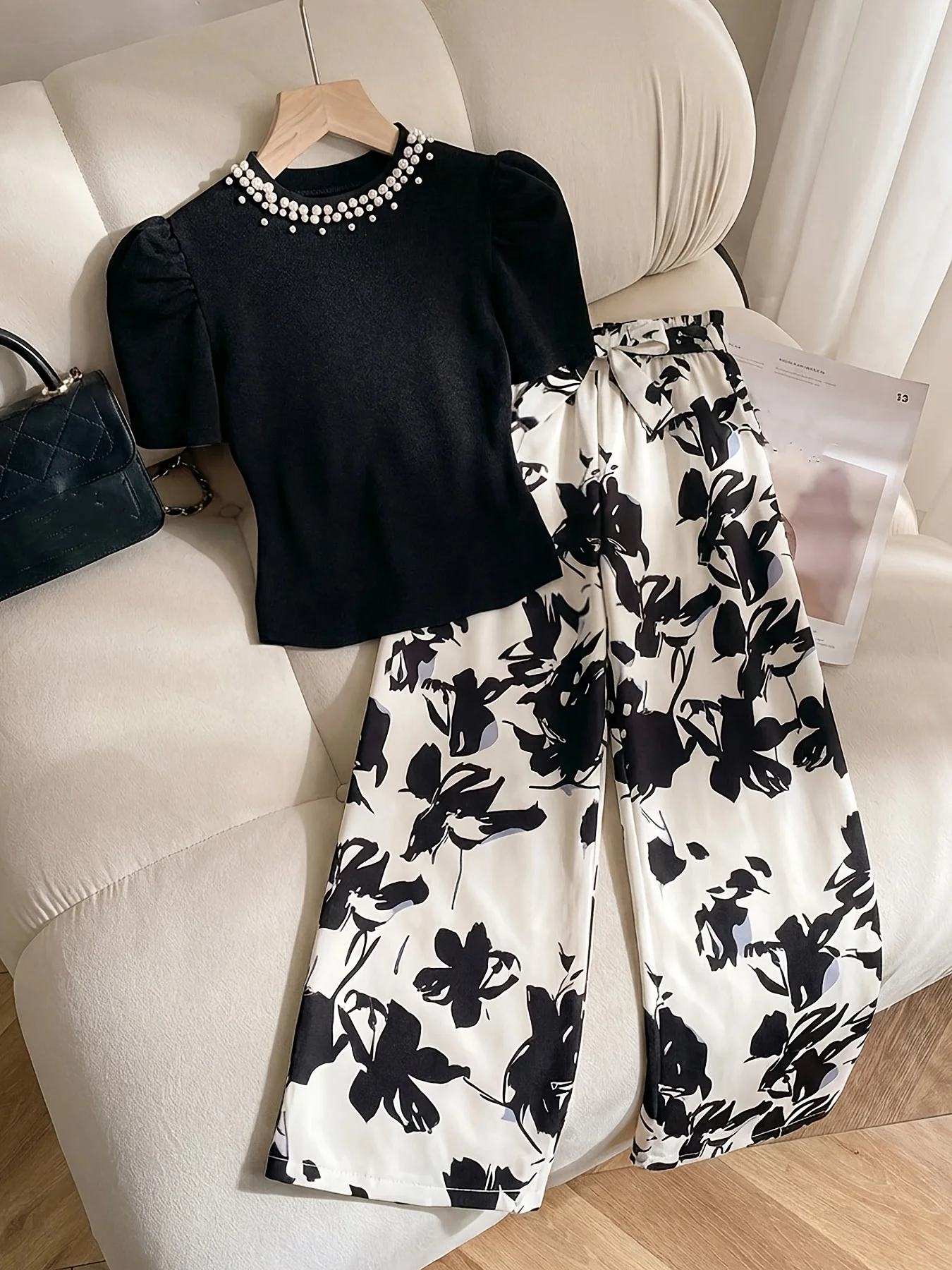 Girls Bead Shirt and Pants Set 4