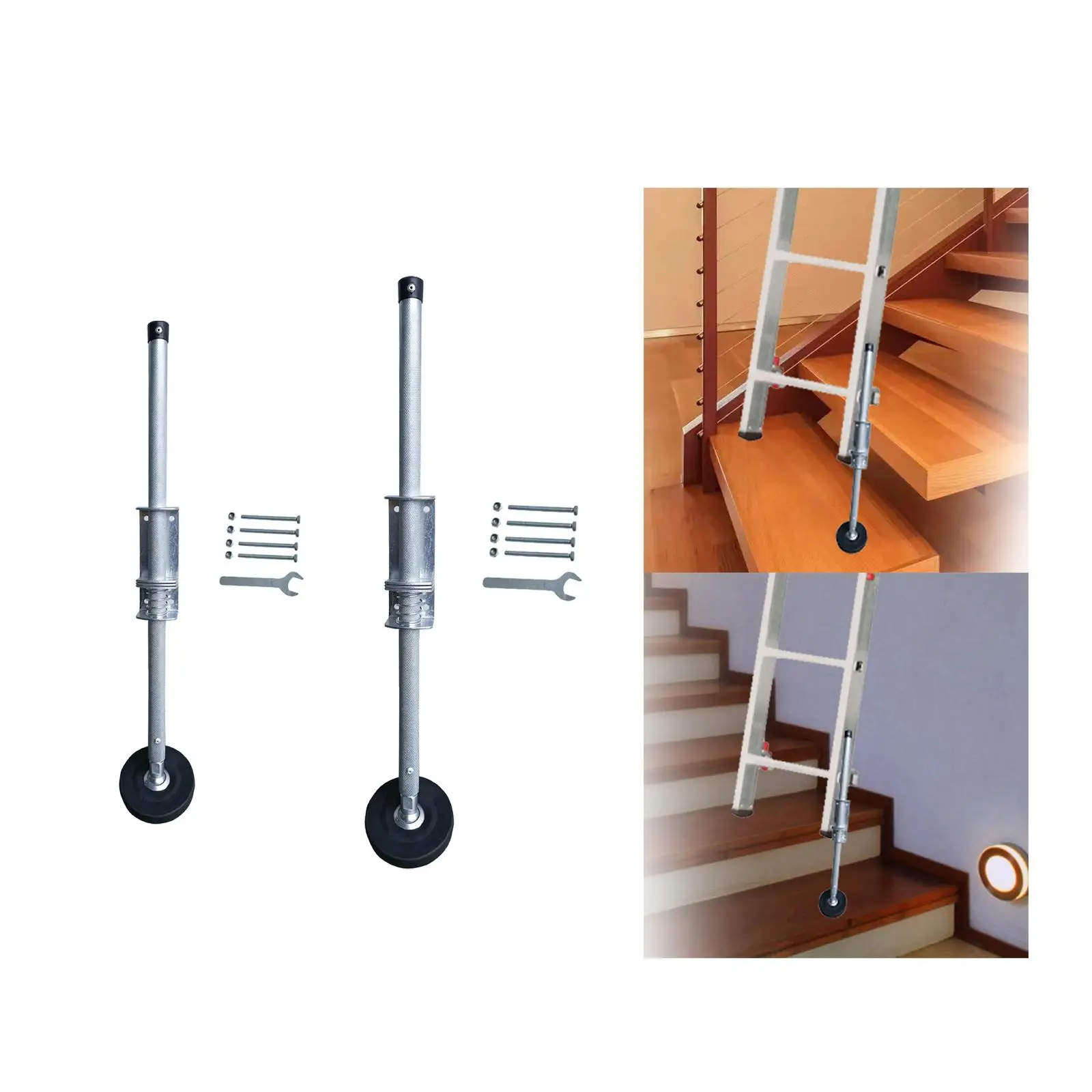 Extension Ladder Stabilizer Legs Ladder Leveler Pair Adjustable Leveling Tool