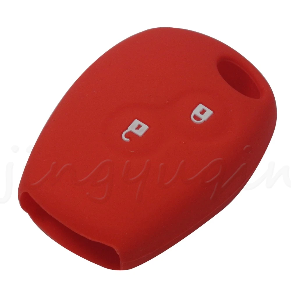 2 Buttons Silicone Rubber Car Remote Key Case Cover For Renault Kangoo DACIA Scenic Megane Sandero Captur Twingo Modus key case car key shell key shell