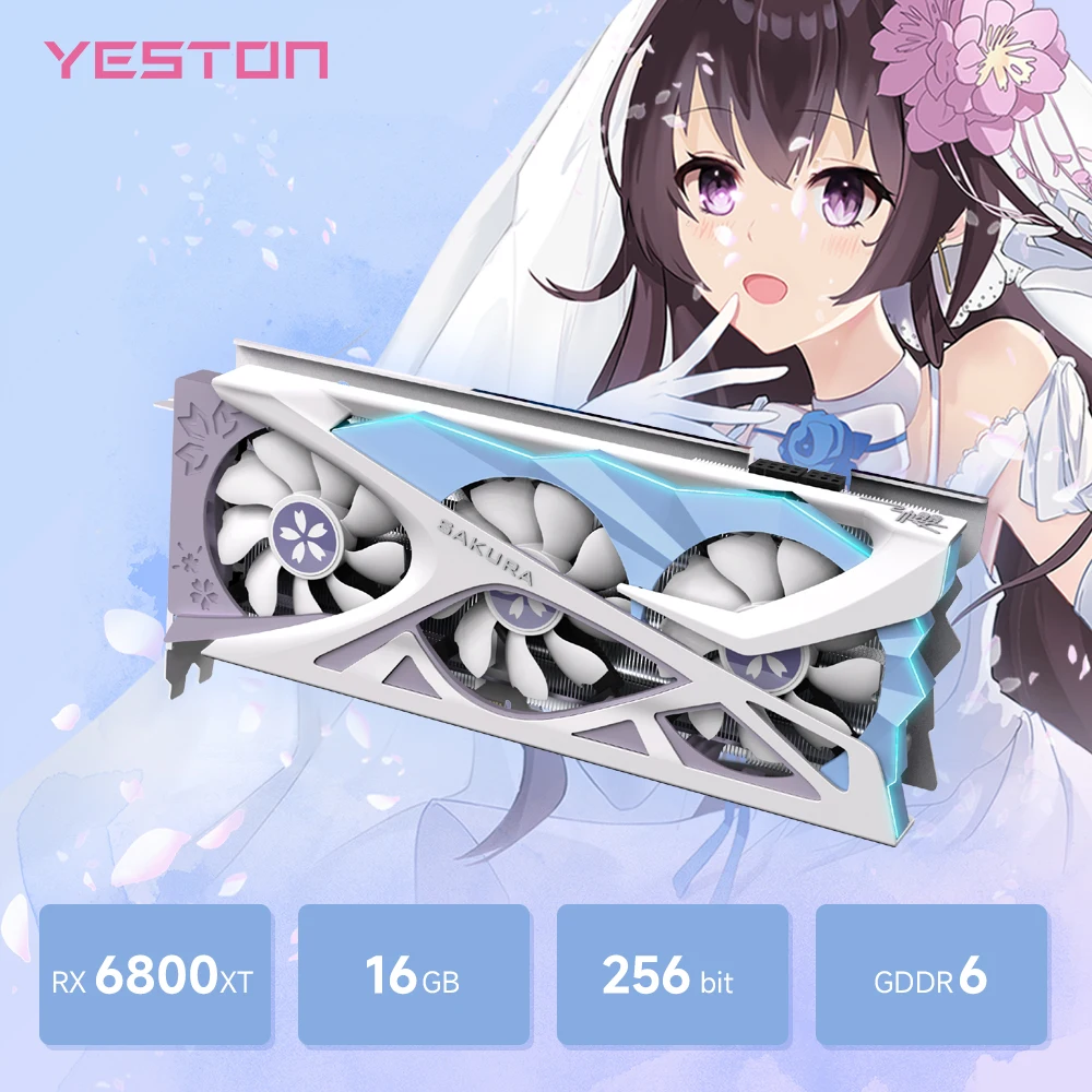【限定品】Yeston Radeon RX6800xt 16GB　桜瞳