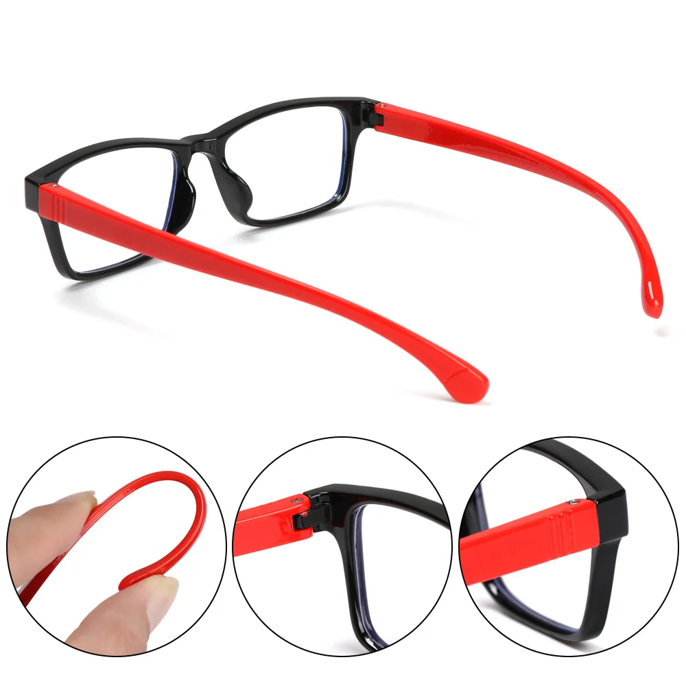 iboode Kids Computer Glasses Anti Blue Light Filter Child Gaming Goggles Soft Silicone Frame Eyeglasses Children Eyeglasses
