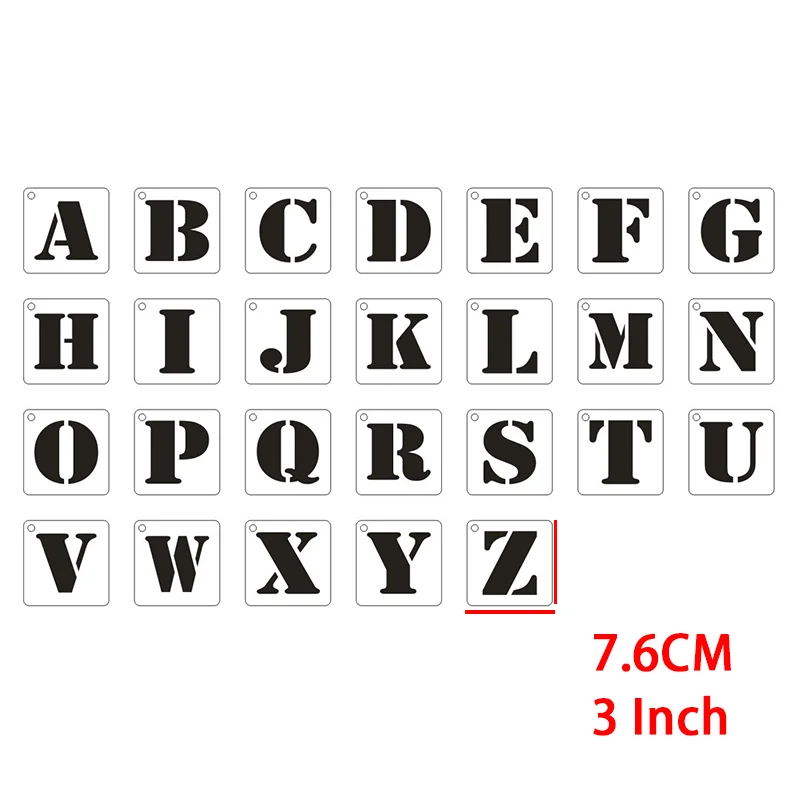 Alphabet Stencils Font Englush, Stencil English Letters