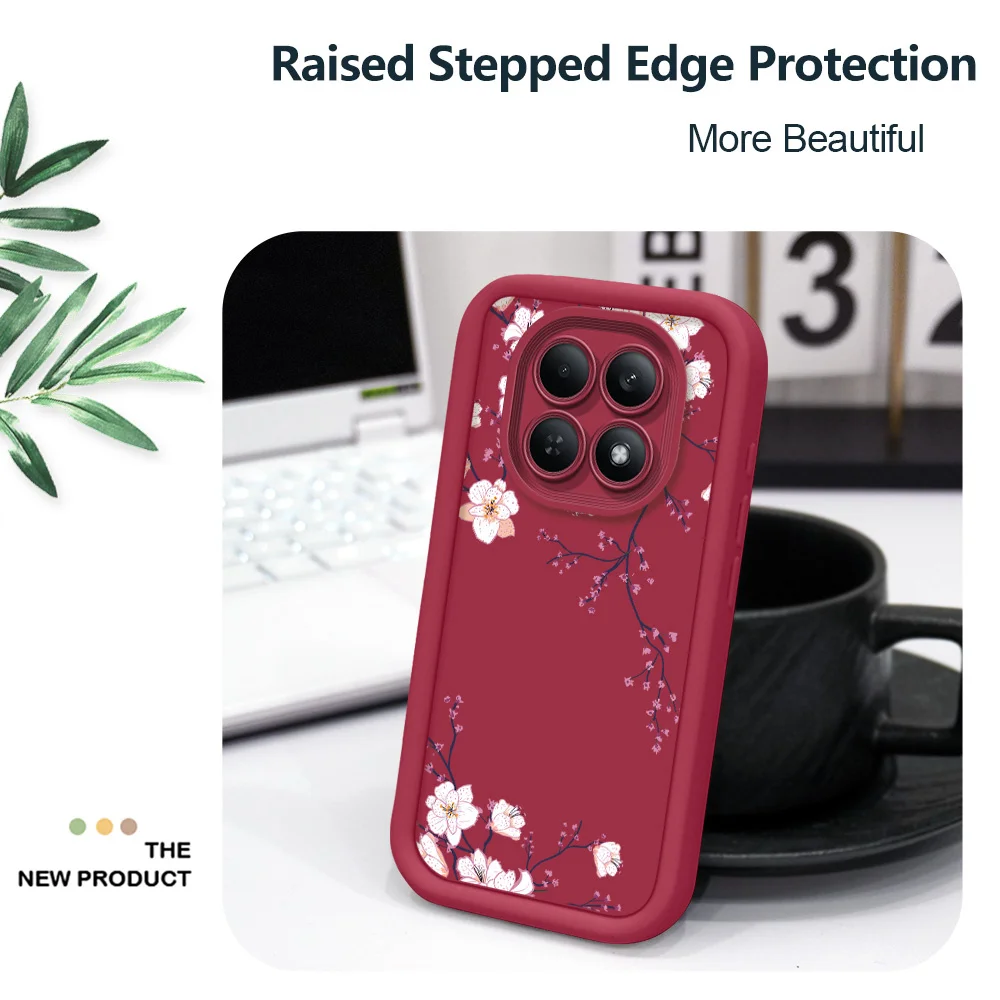 Frühlingsblumen Handyhülle für Xiaomi Redmi Note 15 14 13 12 12S 11 11S 10 Pro Plus 4G 5G Staircase Soft Cover – Detail 5